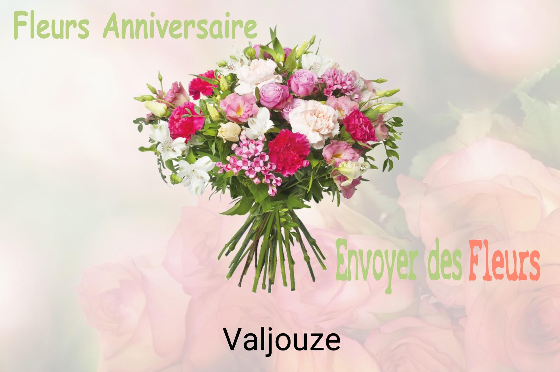 Bouquet de fleurs d’anniversaire livré à Valjouze