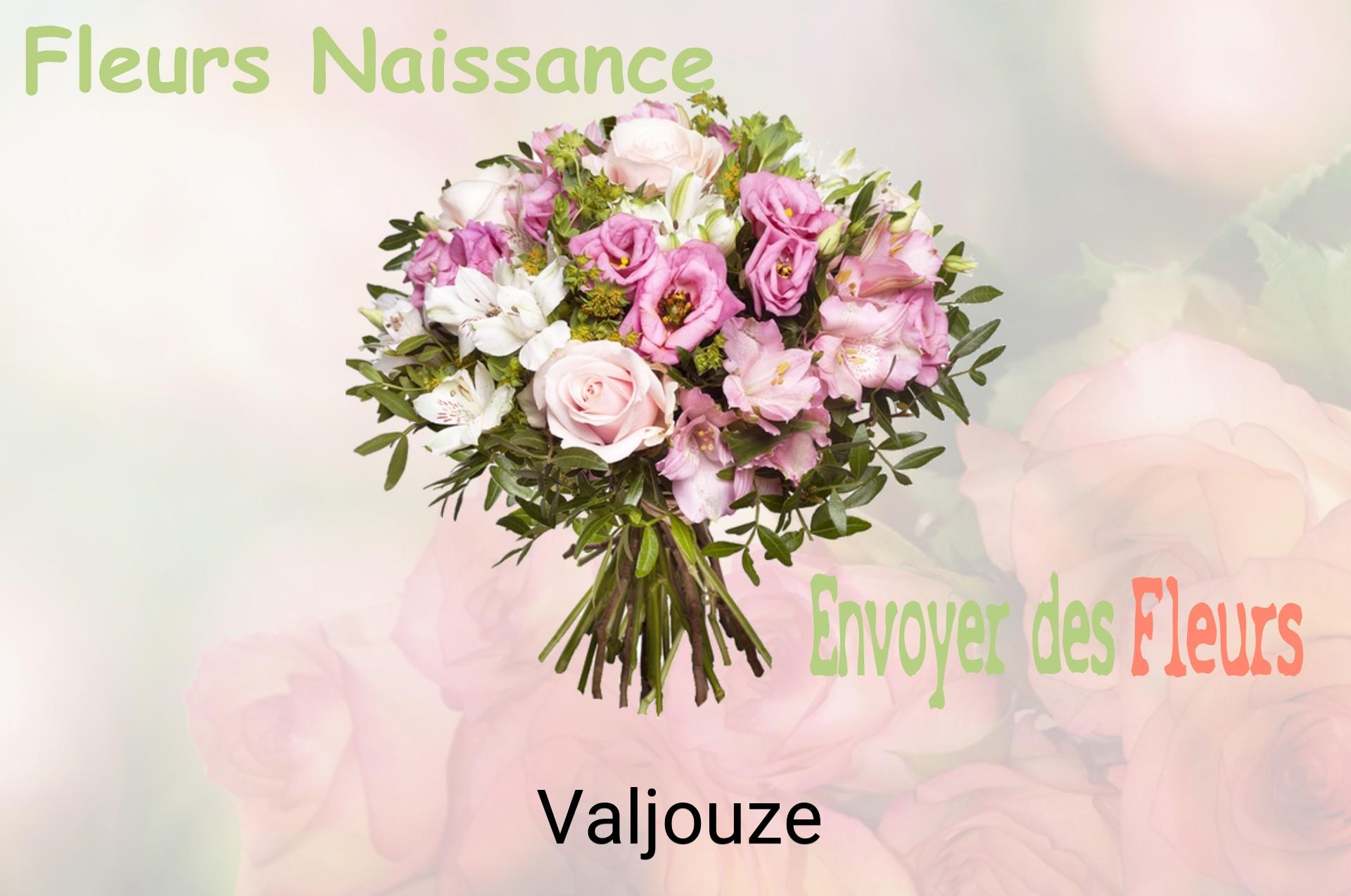 Bouquet de fleurs de naissance livré à Valjouze